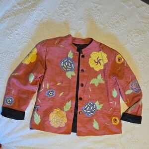 Floral Embroidered Jacket